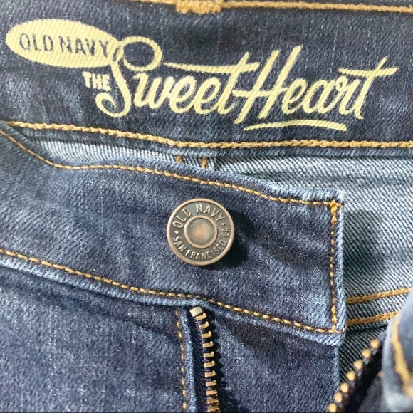 Old Navy The Sweetheart Skinny Denim Jeans Dark Indigo Wash Regular Fit Size 2 - Picture 6 of 9